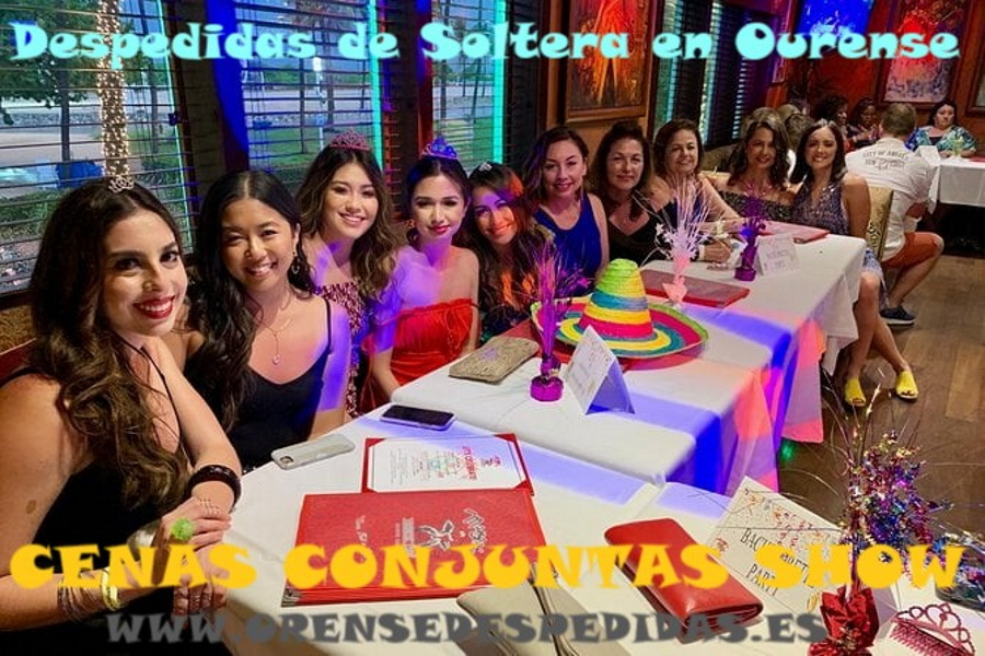 cenas conjuntas show para despedidas de soltera en Ourense